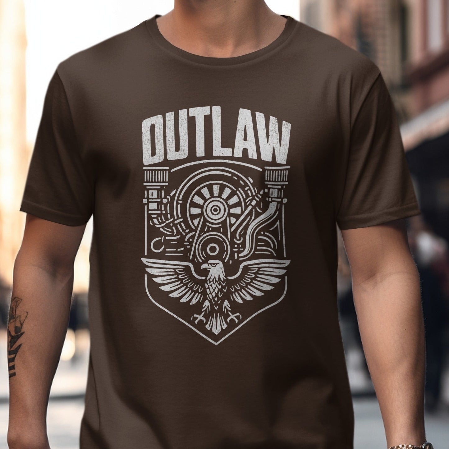 Outlaw Eagle Engine Graphic T-Shirt product