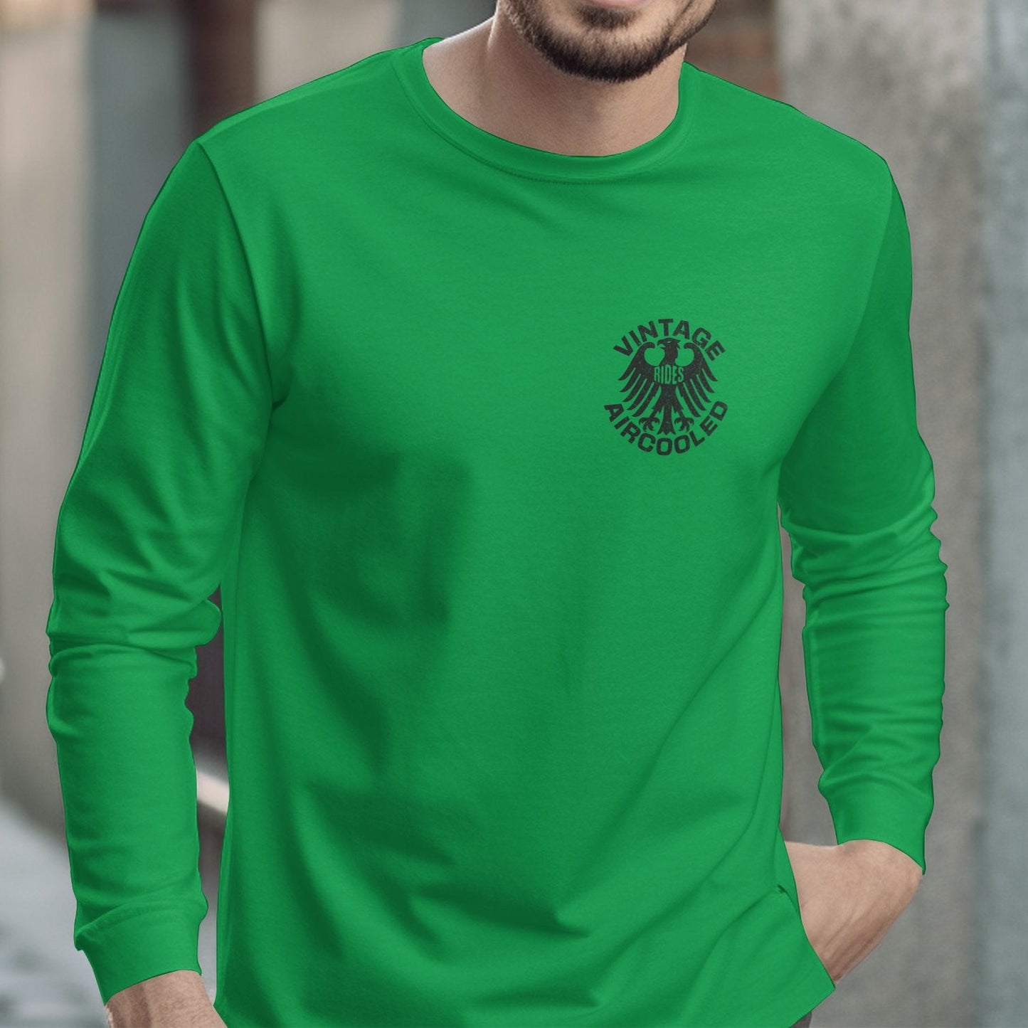 Vintage Aircooled Long Sleeve Green Shirt product