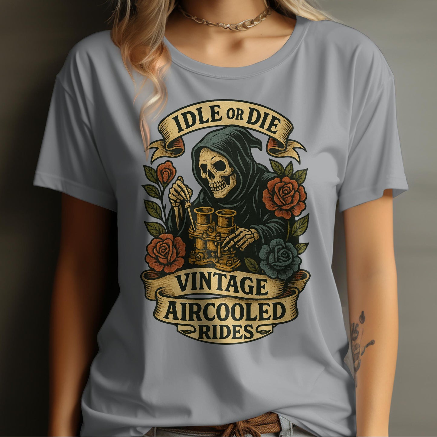 Idle or Die Vintage Aircooled Rides T-shirt product type
