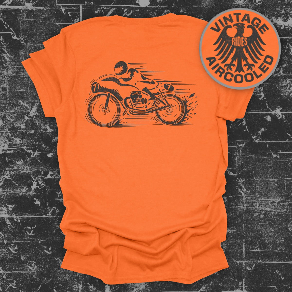Vintage Aircooled Motorcycle Rides Graphic T-Shirt product type