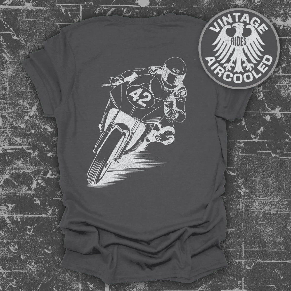 Vintage Rides Aircooled Motorcycle Design T-shirt product