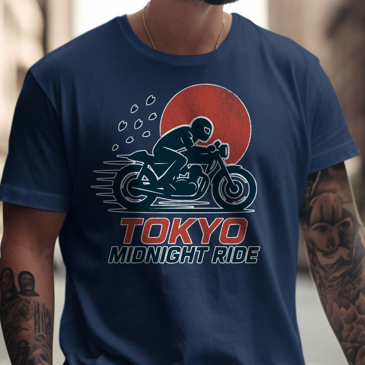 Tokyo Midnight Ride Motorcycle T-shirt product type