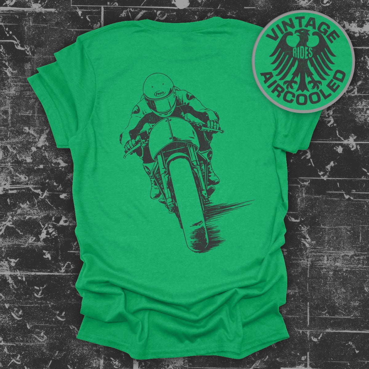 Vintage Rides Aircooled Motorcycle Graphic Tee product type