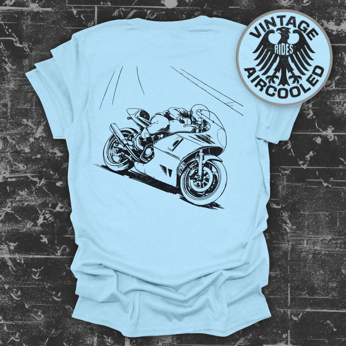 Motorcycle Vintage Rides Aircooled Graphic Tee product