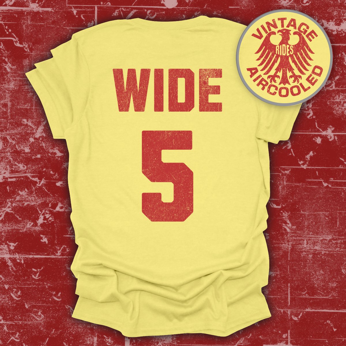 Vintage Rides Aircooled Wide 5 T-shirt product