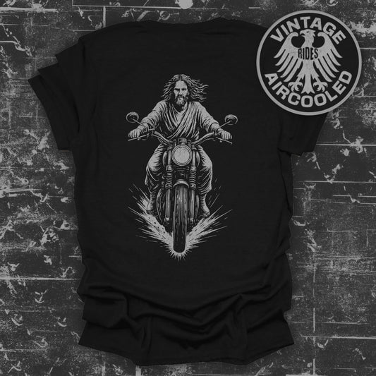 Vintage Aircooled Bike Rider Graphic Tee product