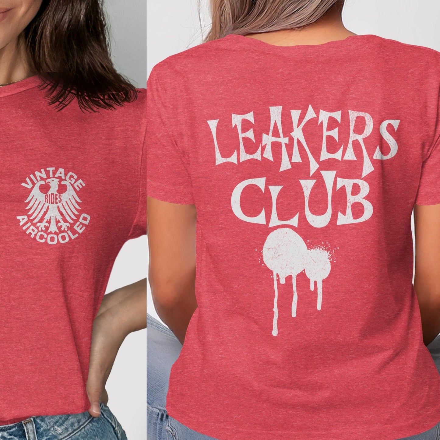 Vintage Aircooled Leakers Club Red T-Shirt product