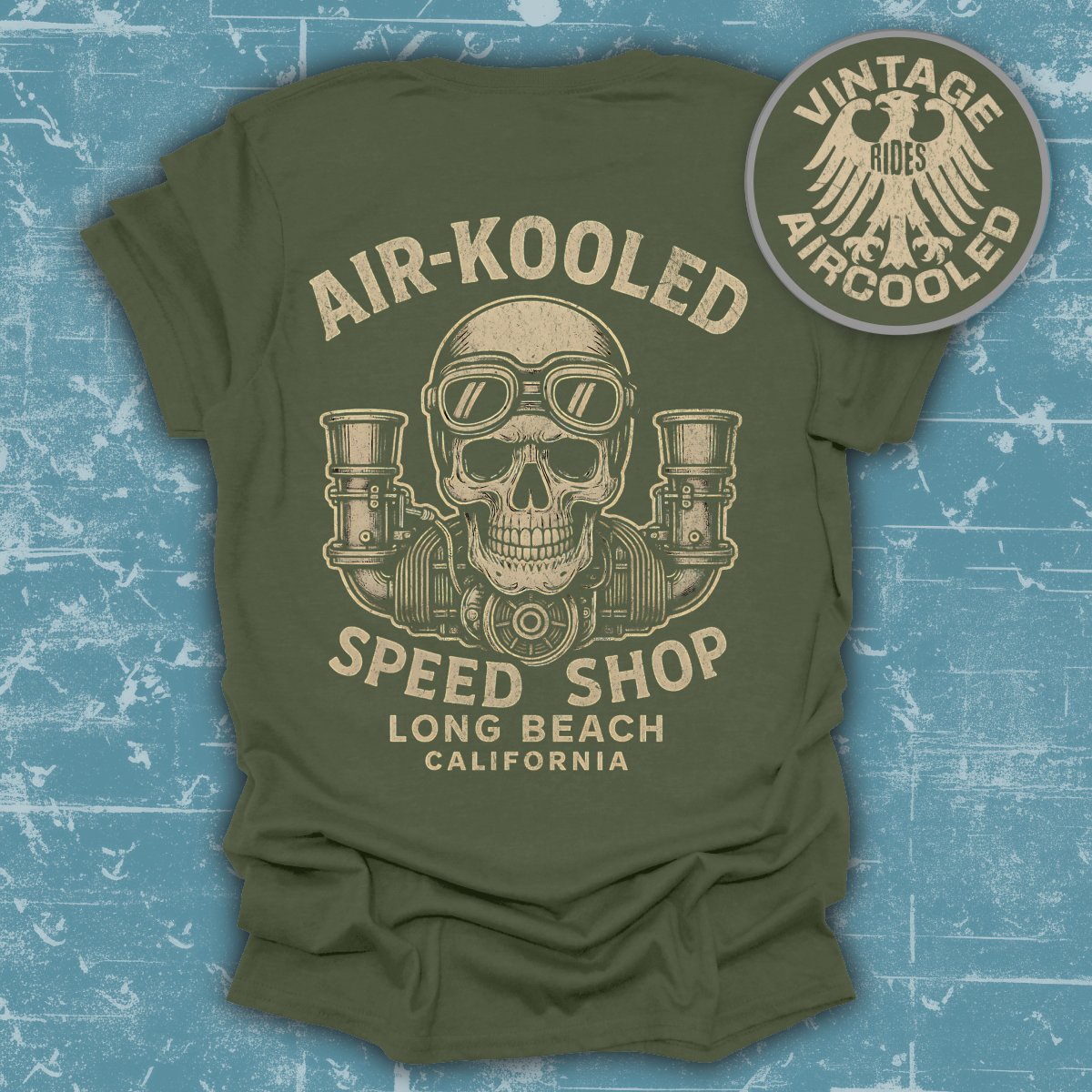 Air-Kooled Speed Shop Long Beach California t-shirt product type