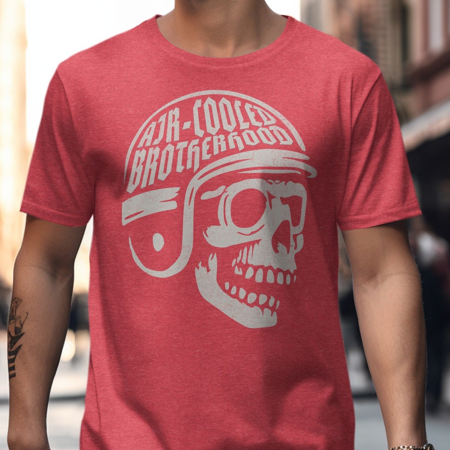 Air-Cooled Brotherhood Skull Design T-shirt product