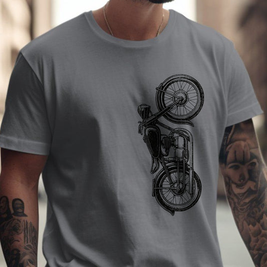 Retro Motorcycle Graphic Design T-Shirt product type