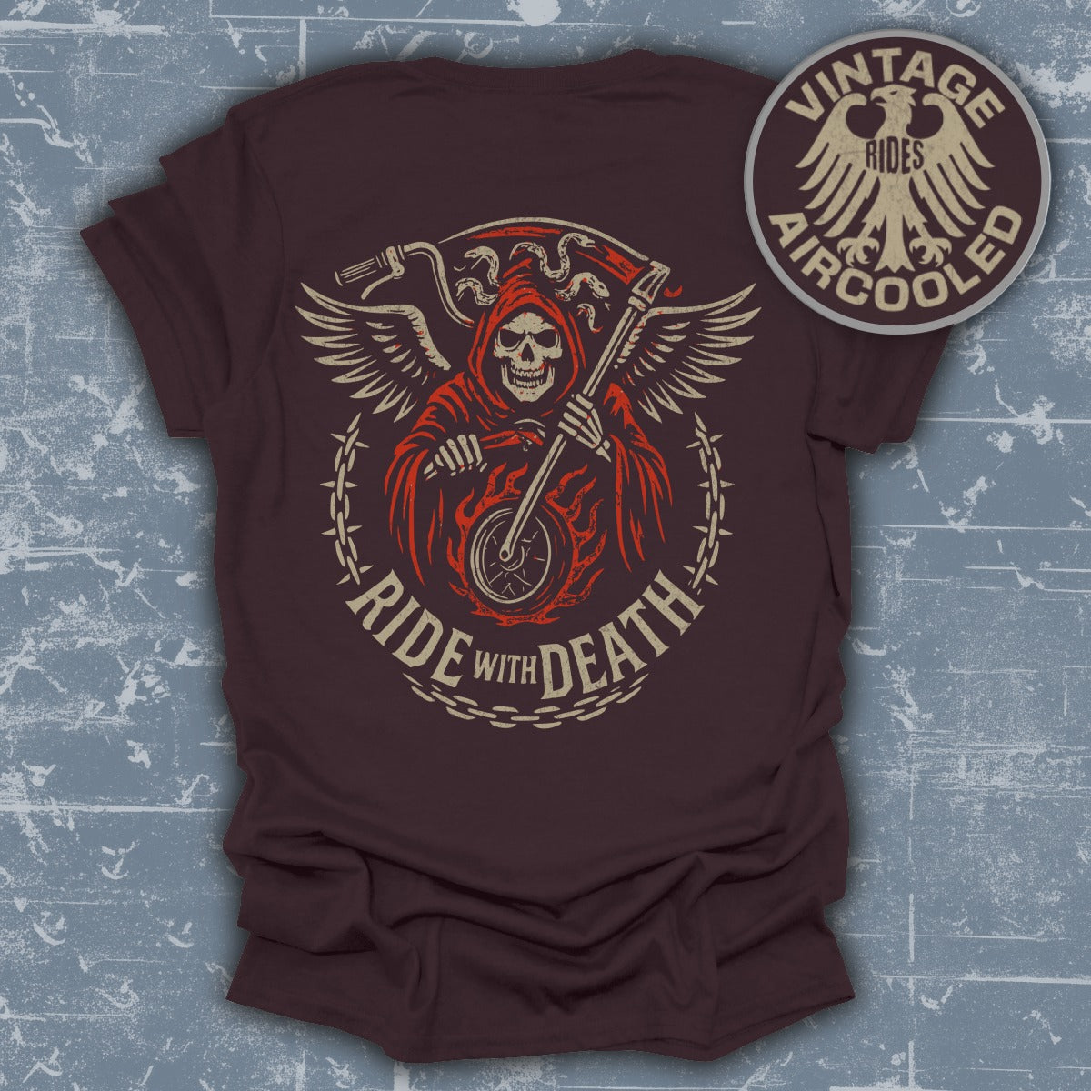 Ride with Death Graphic Vintage Aircooled T-shirt product