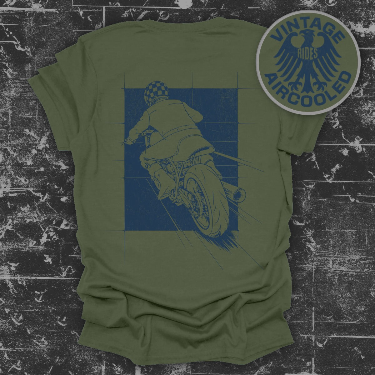 Vintage Rides Aircooled Motorcycle Graphic T-Shirt product