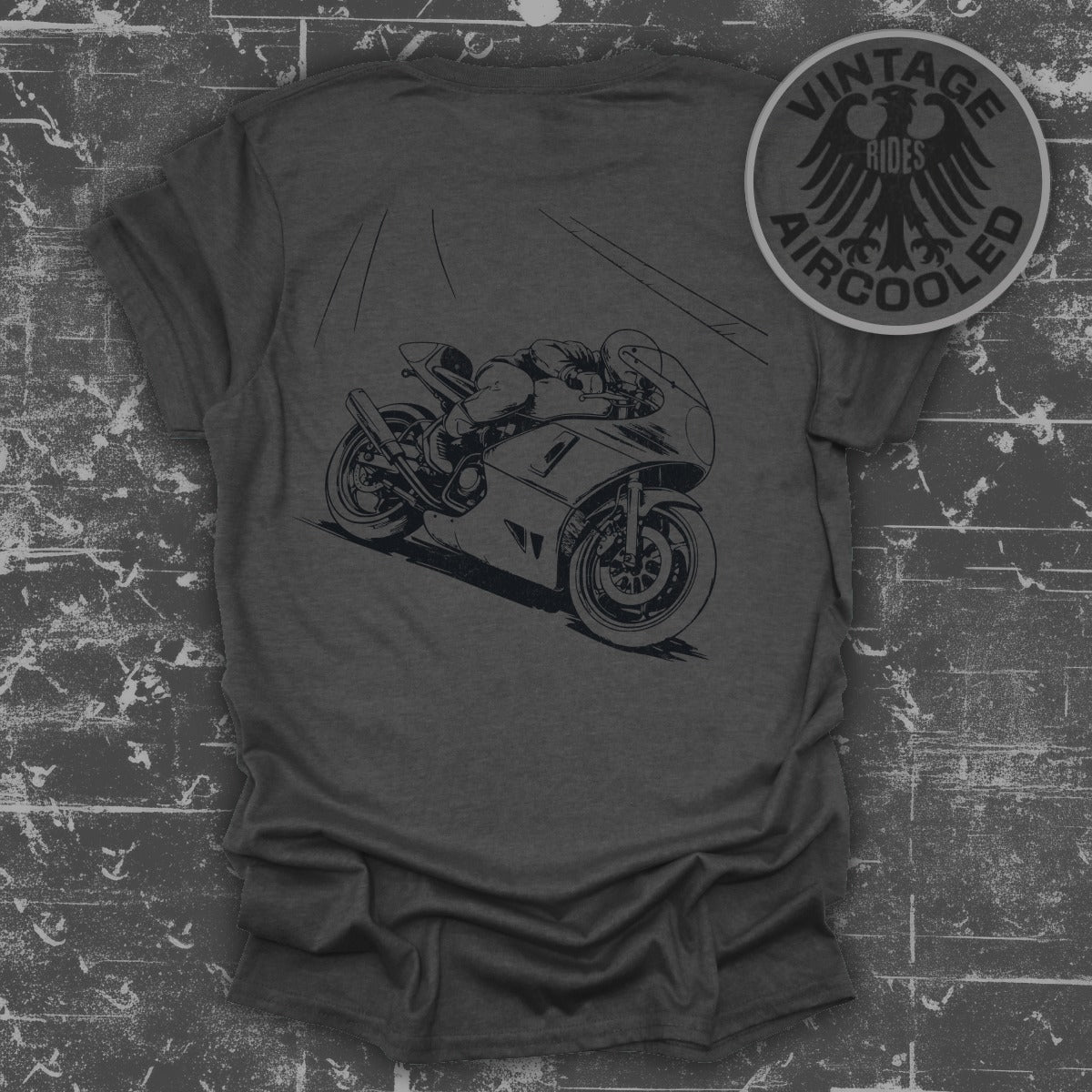 Exciting Racing Motorcycle Graphic Vintage Rides product