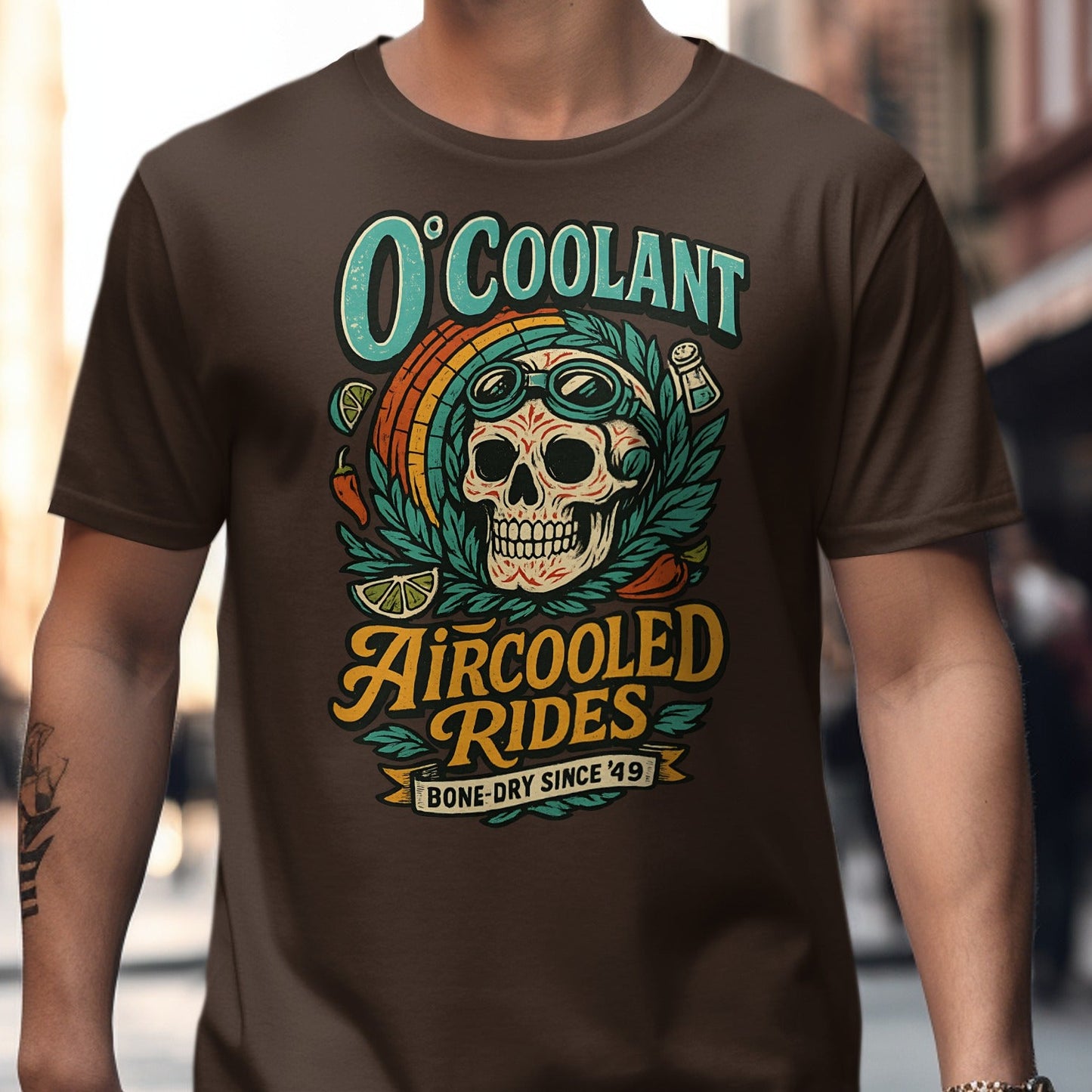 O'Coolant Aircooled Rides Skull Graphic Tee product