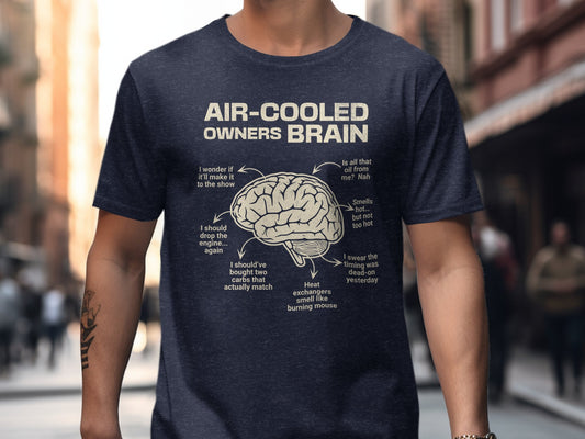 Air Cooled Owners Brain T Shirt Funny Product type