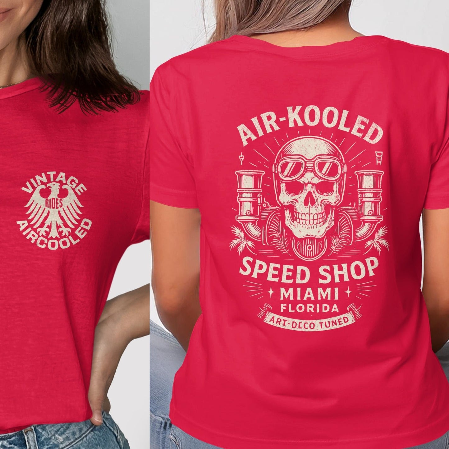 Vintage Aircooled Miami Speed Shop Graphic T-shirt product