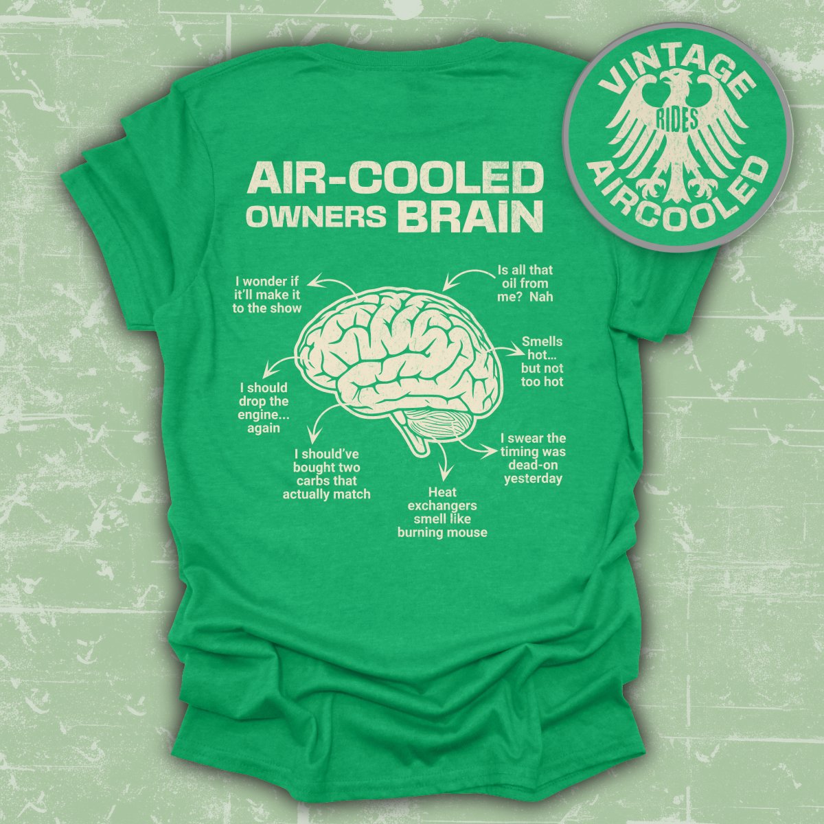 Air-Cooled Owners Brain Humorous Shirt product