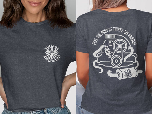 Vintage Aircooled Dark Grey Graphic T-Shirt product