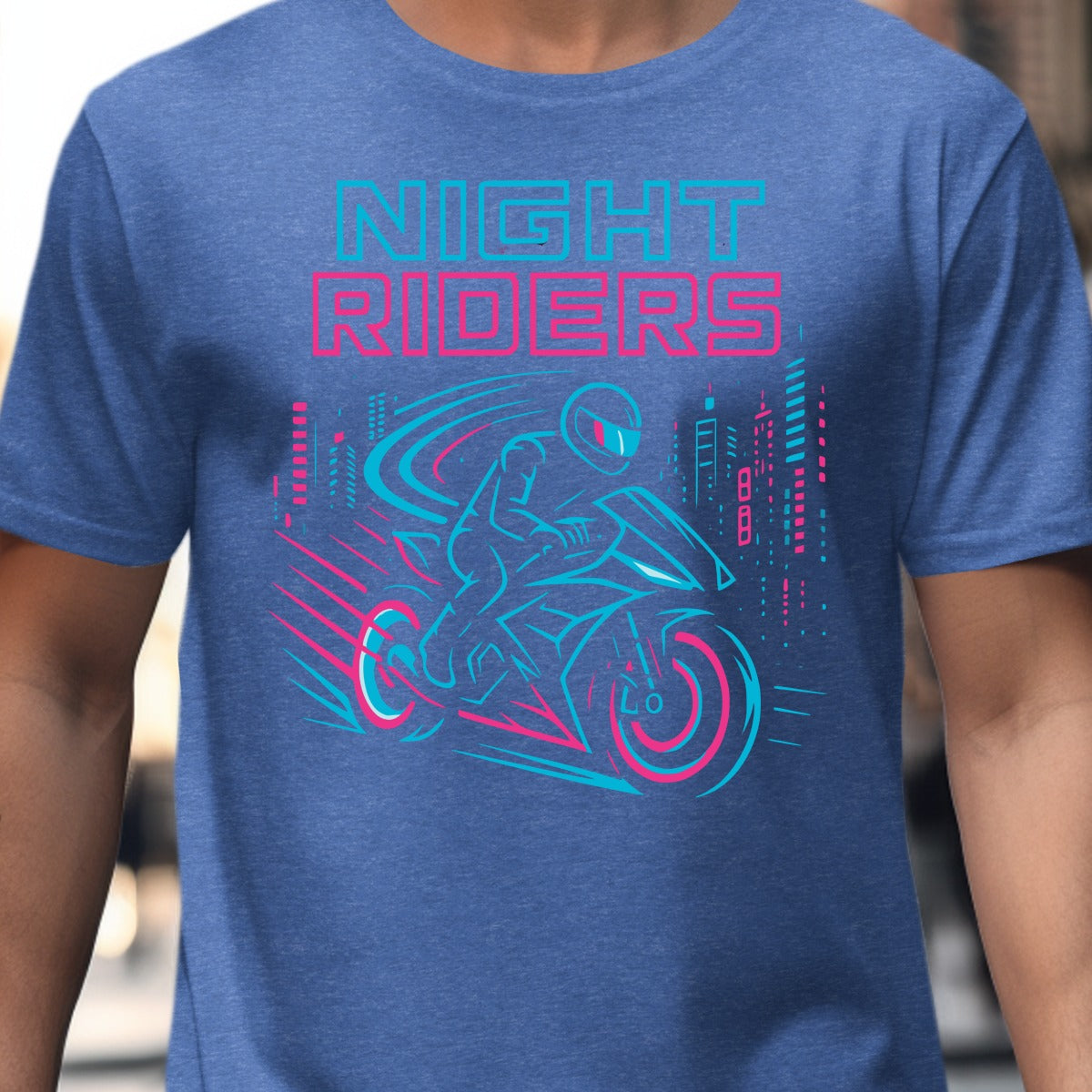 Night Riders Graphic Design Motorcycle T-shirt product
