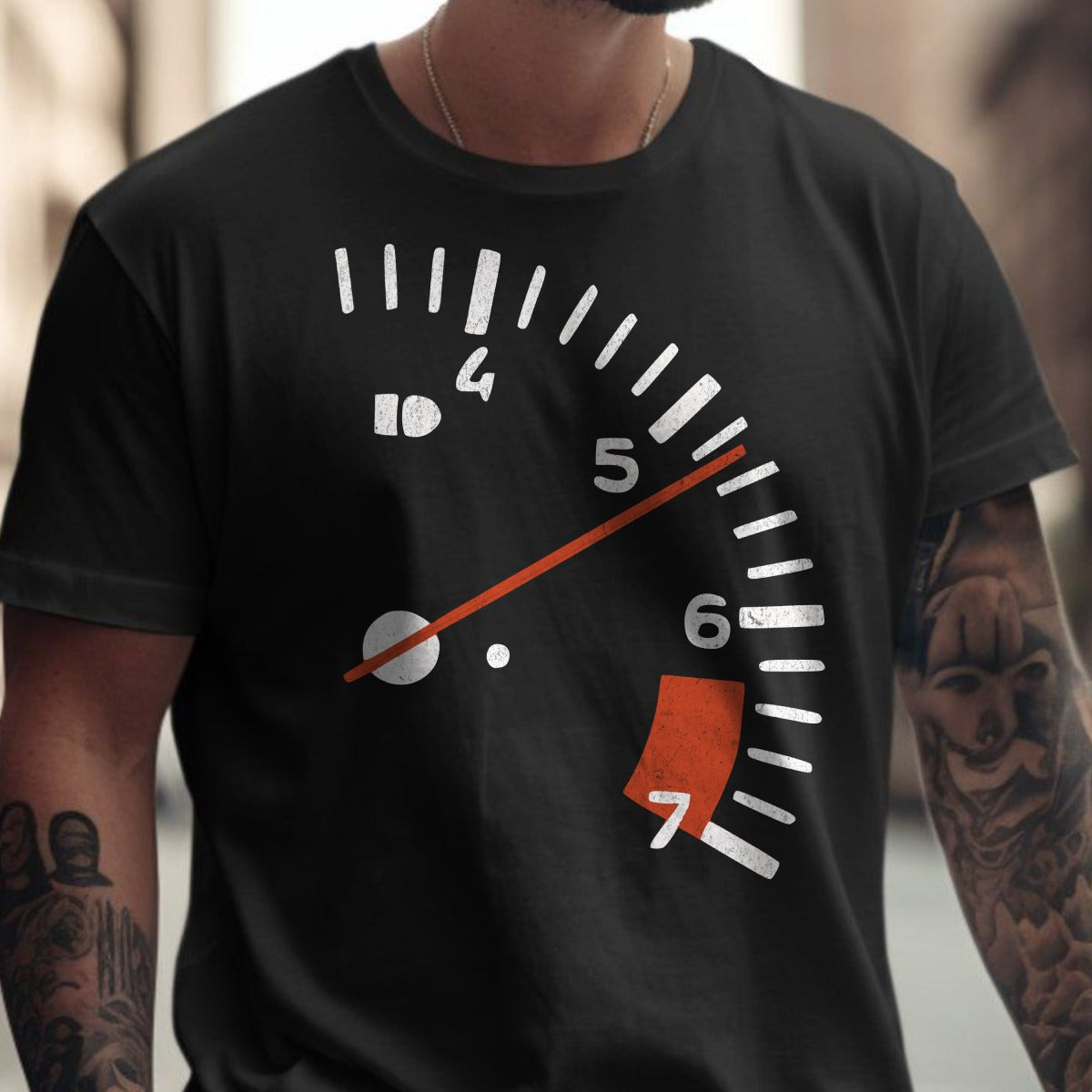 Speedometer Graphic Design Black T-shirt product