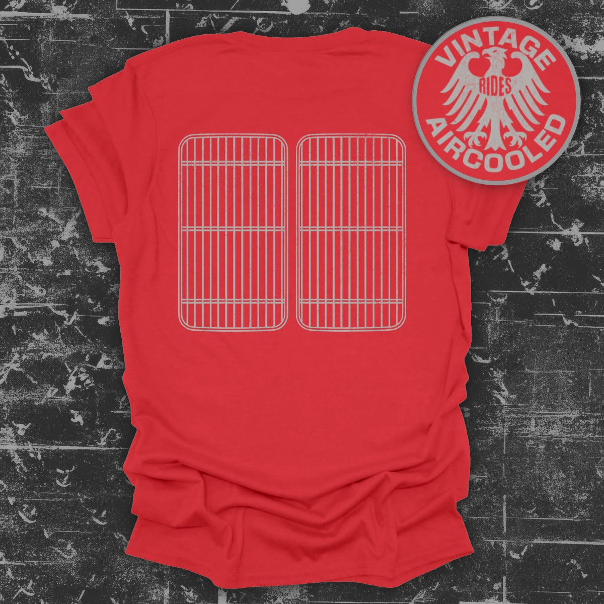 Vintage Aircooled Rides Red Graphic T Shirt product type