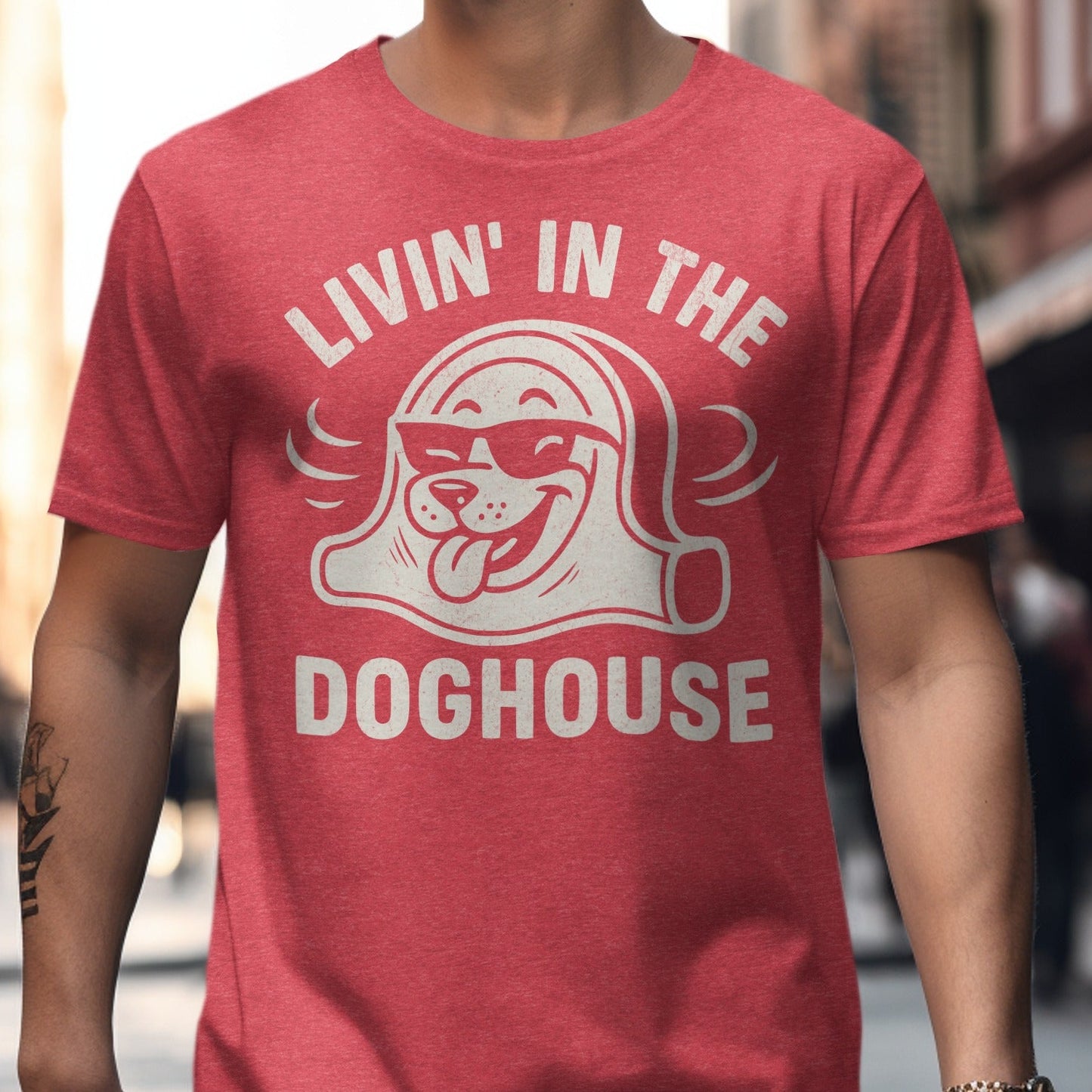 Livin' In The Doghouse Graphic Tee Shirt product