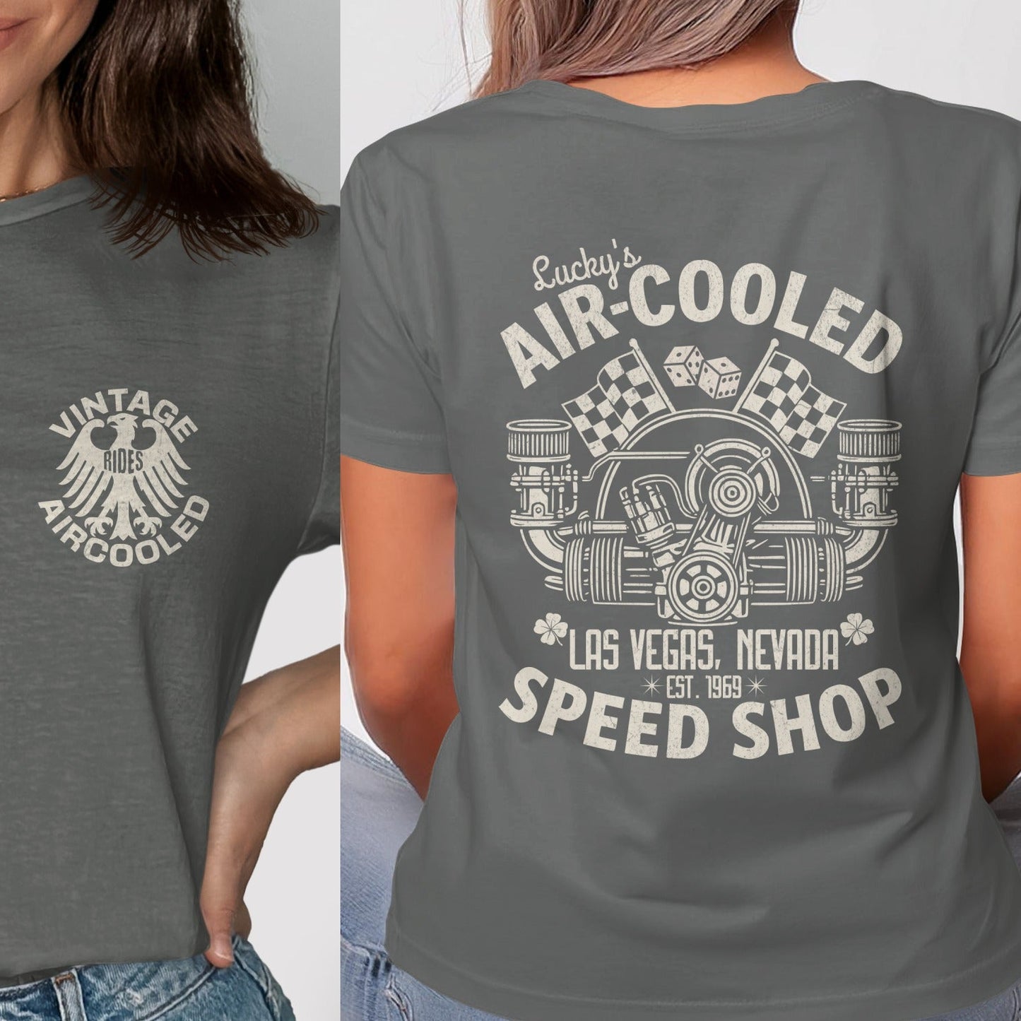 Vintage Air Cooled Speed Shop Graphic Tee product type