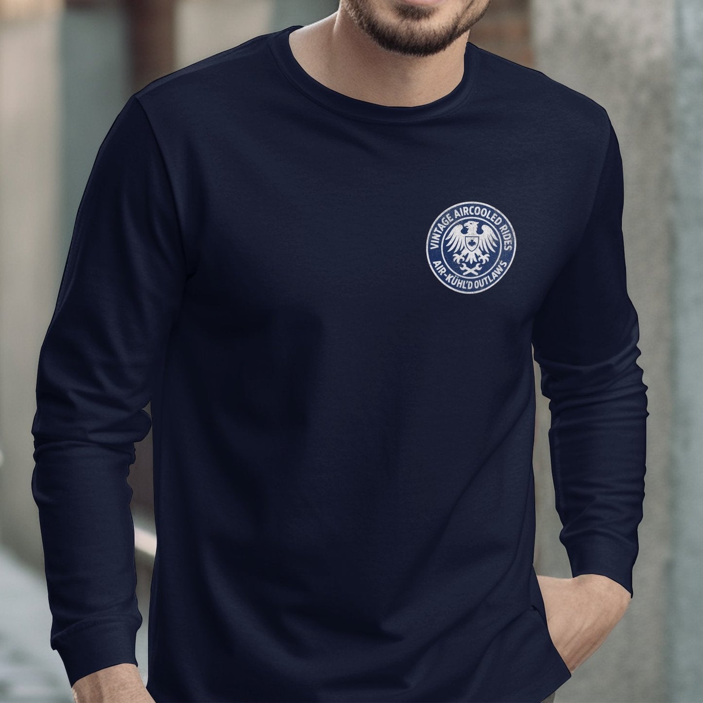 Stylish Long Sleeve National Emblem Shirt product