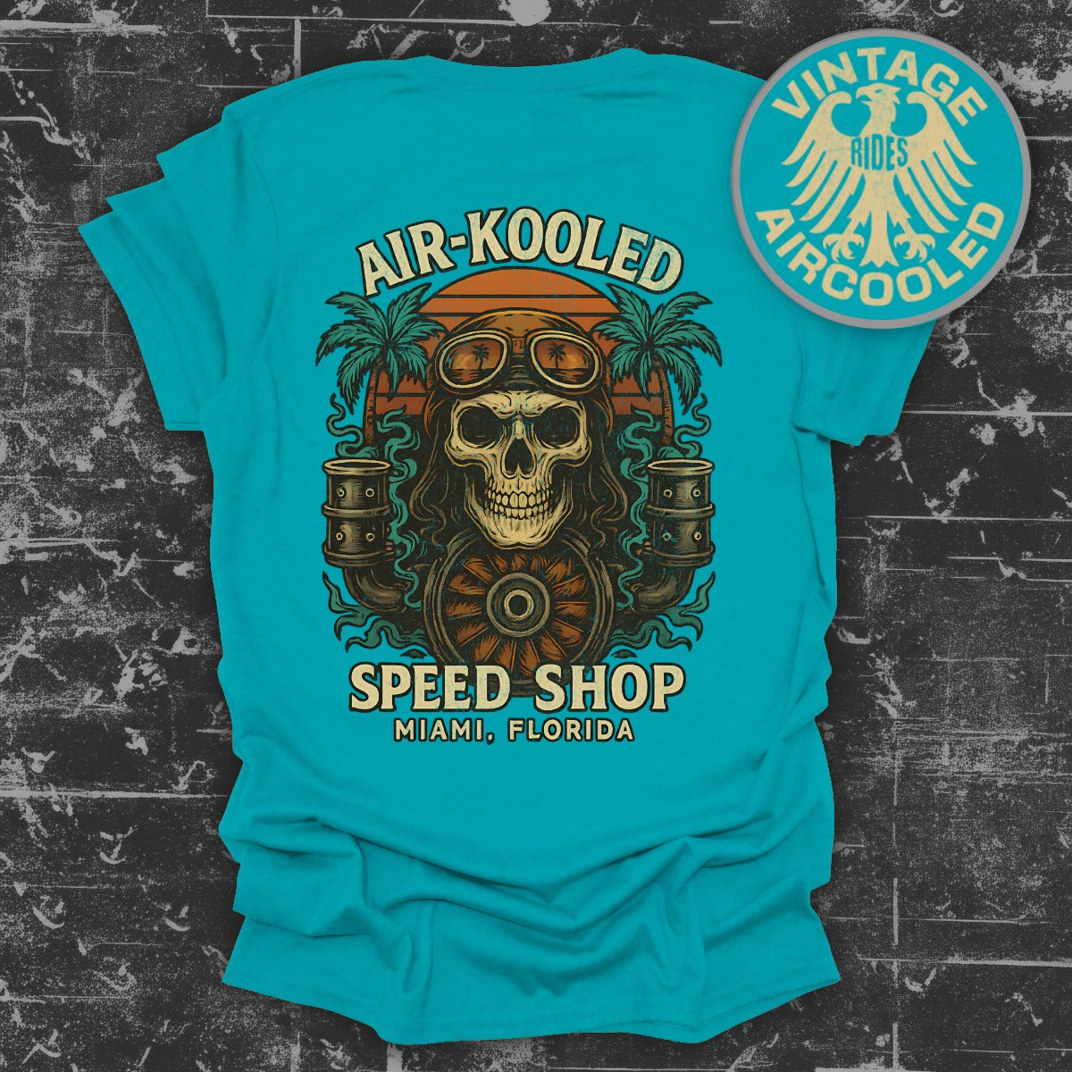 Air-Kooled Speed Shop Miami Florida T-Shirt product
