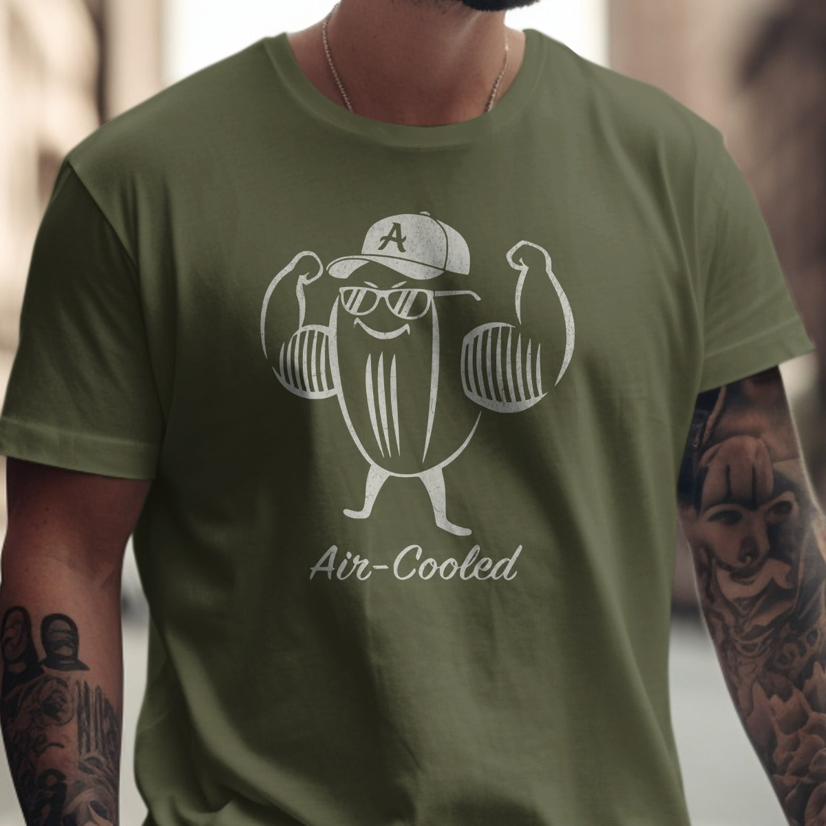 Air-Cooled Muscle Car Design Graphic Tee product type