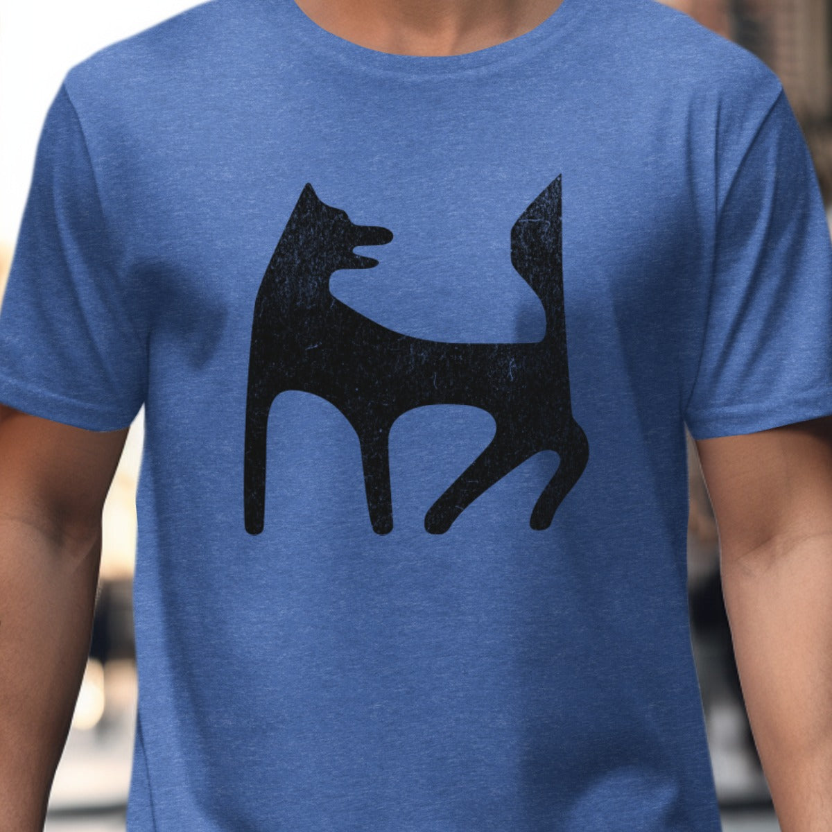 Unique Artistic Dog Print Graphic Tee Shirt product type