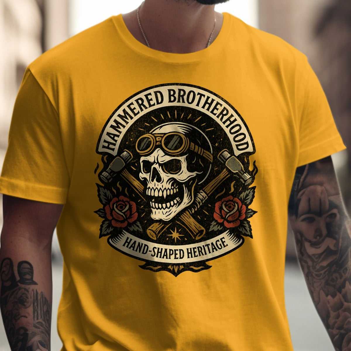 Hammered Brotherhood Hand-Shaped Heritage T-Shirt Product