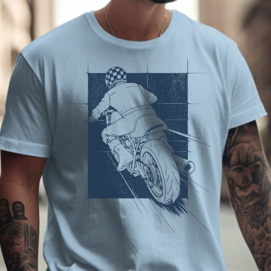 Scenic Motorcycle Ride Graphic Print T-shirt product type