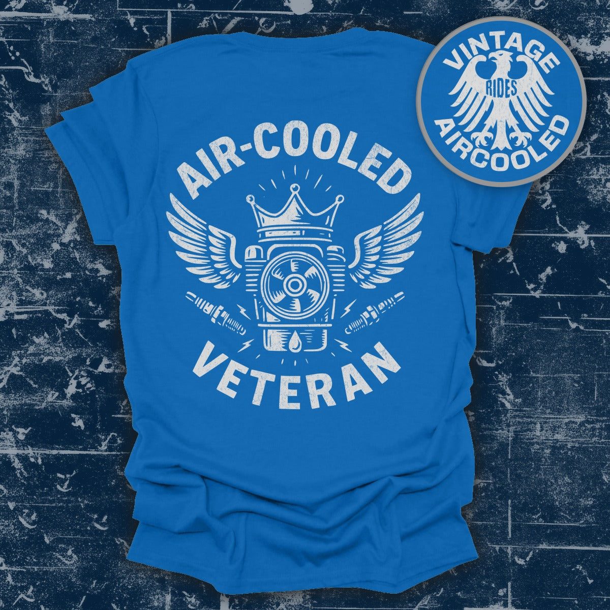 Air-Cooled Veteran Blue Graphic T-Shirt product type
