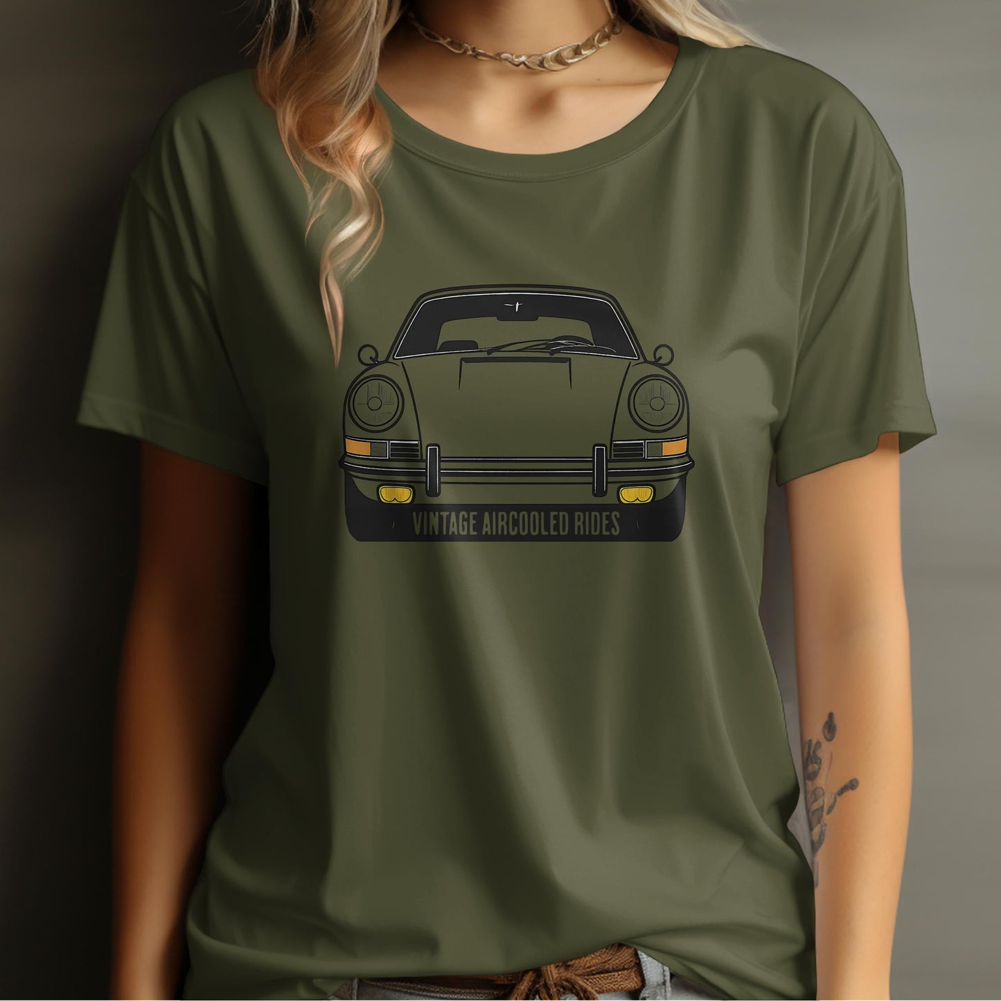 Vintage Aircooled Rides Graphic Tee shirt product type