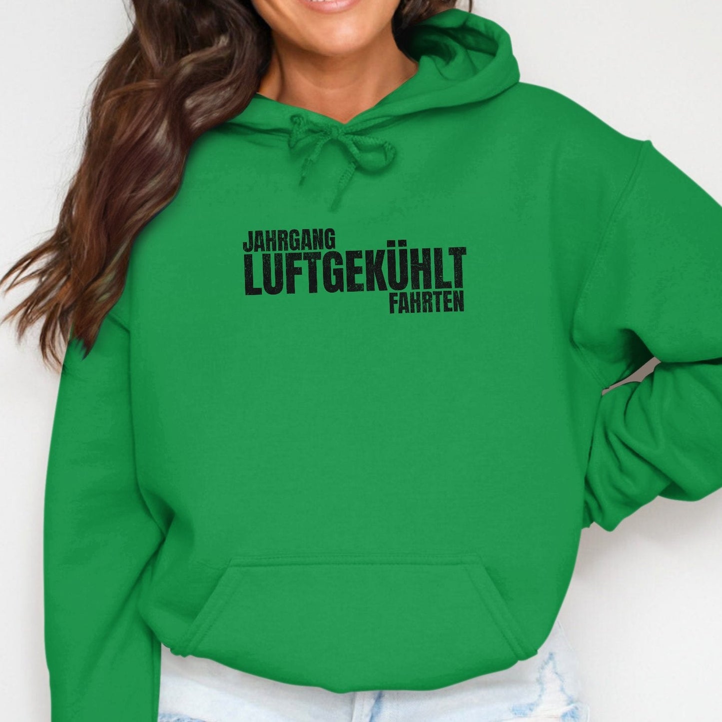 Jahrgang Luftgekühlt Fahrten green hoodie product