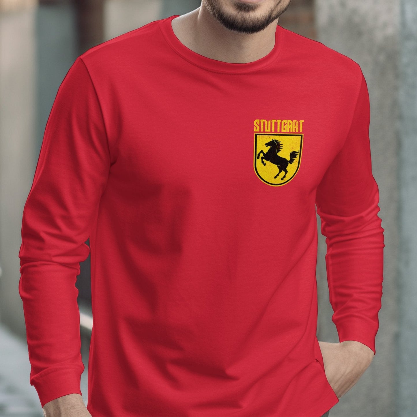 Stuttgart Red Long Sleeve T-shirt for Men product