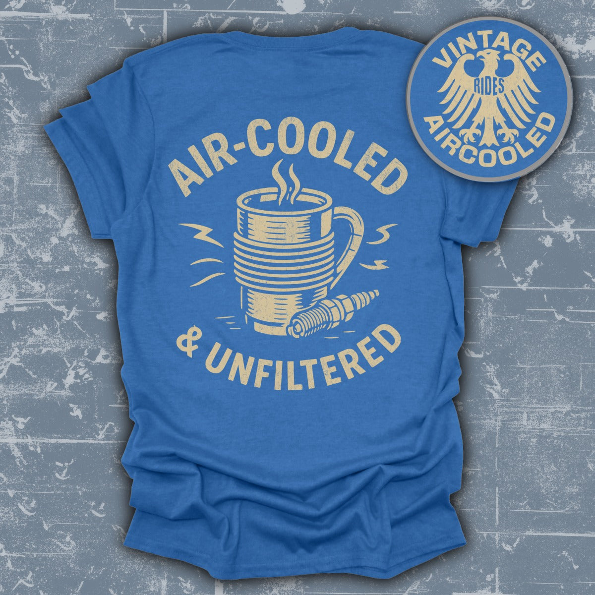 Air Cooled and Unfiltered Blue T-Shirt product type