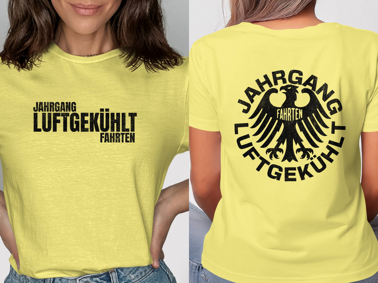 Jahrgang Luftgekuhlt Fahrten Print T-shirt product type