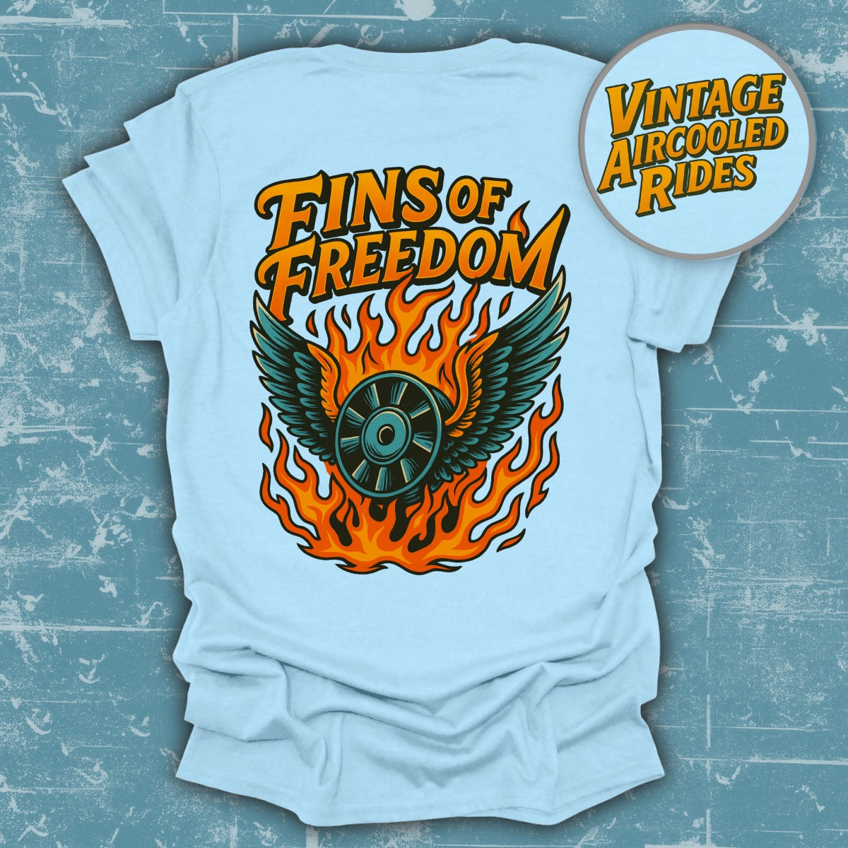 Fins of Freedom Graphic Design T-shirt product