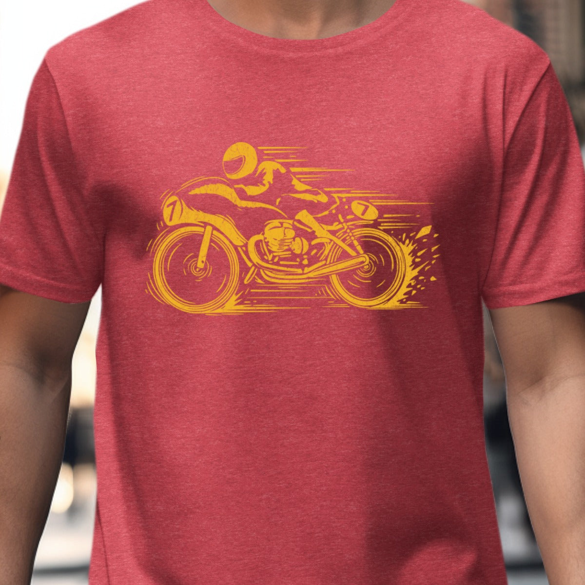 Motorcycle Racer Graphic Red T-Shirt product