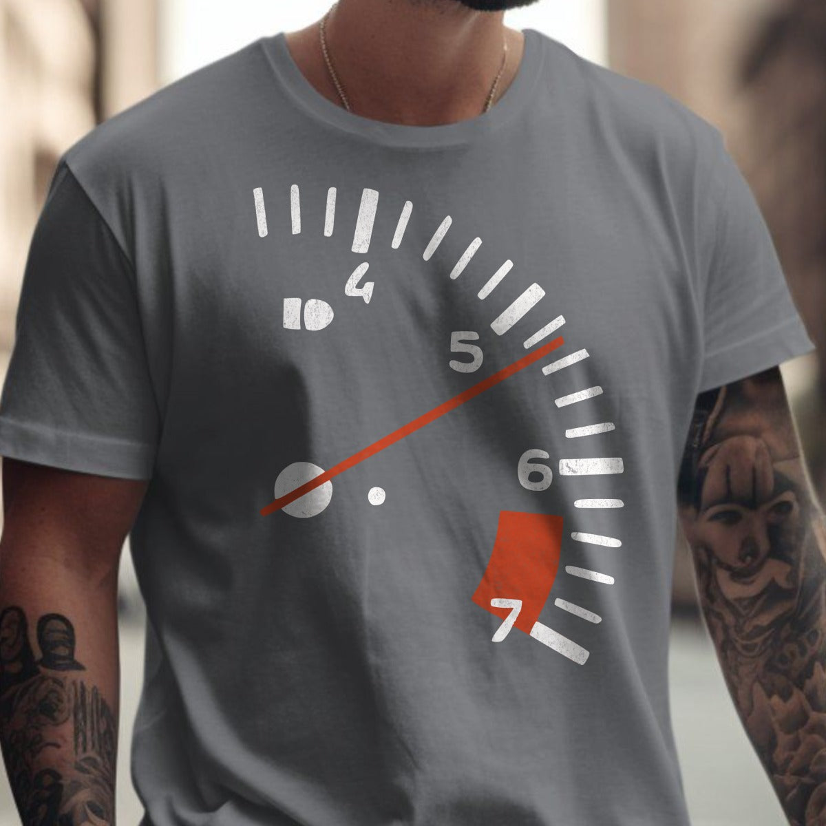 Unique Tachometer Design Men's Graphic T-Shirt product