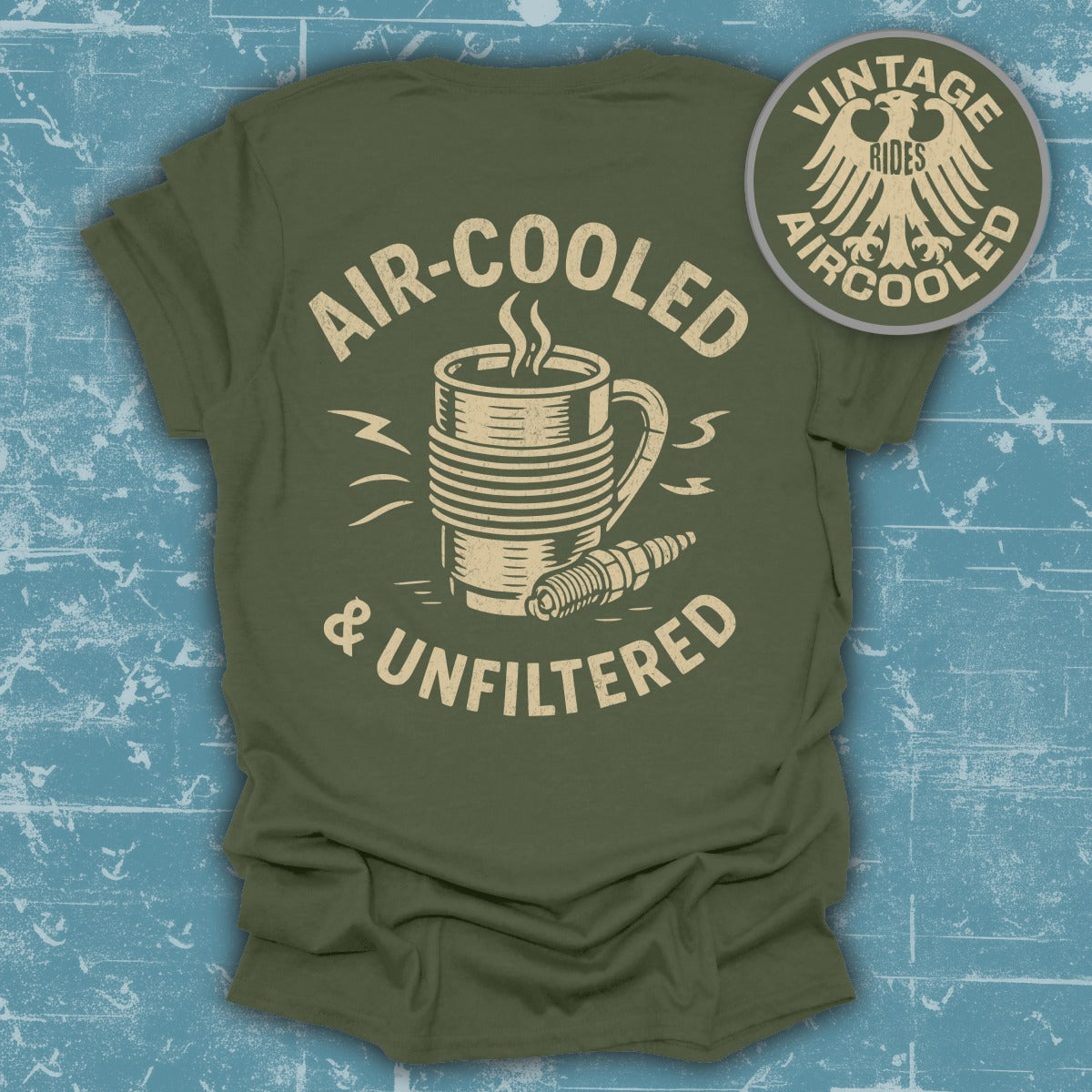 Air-Cooled and Unfiltered Vintage Rides T-shirt product type