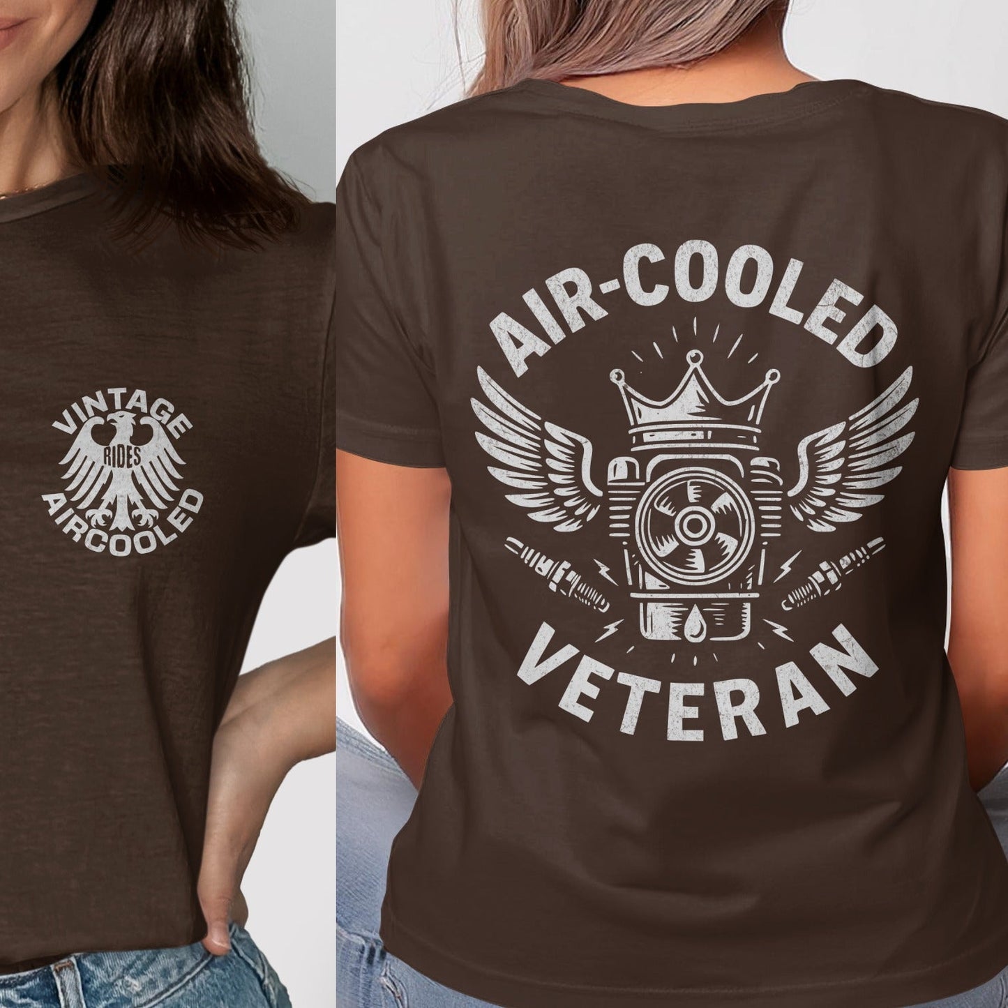 Vintage Air Cooled Veteran Graphic T-Shirt product