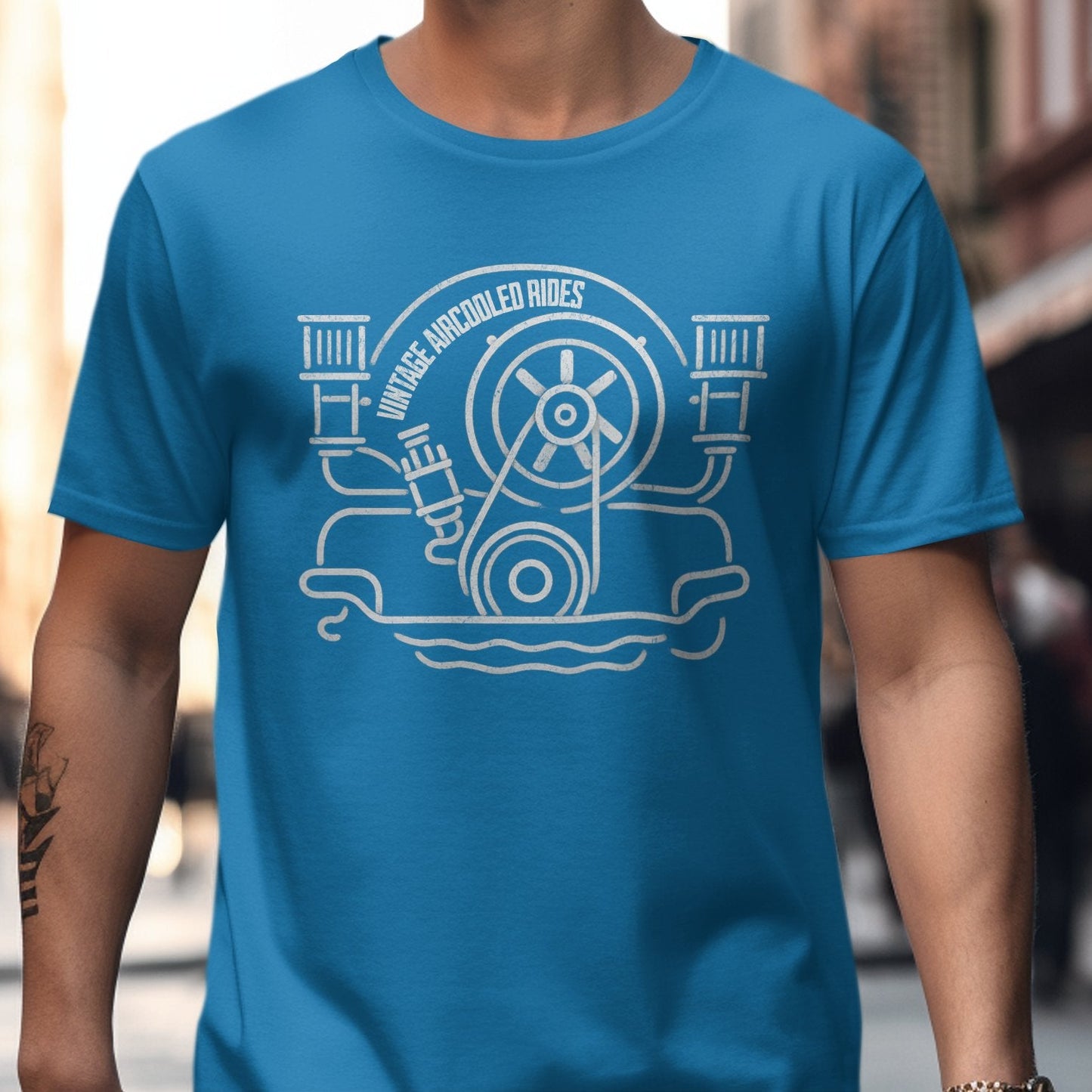 Unique Aircooled Rides Graphic Print T-Shirt product