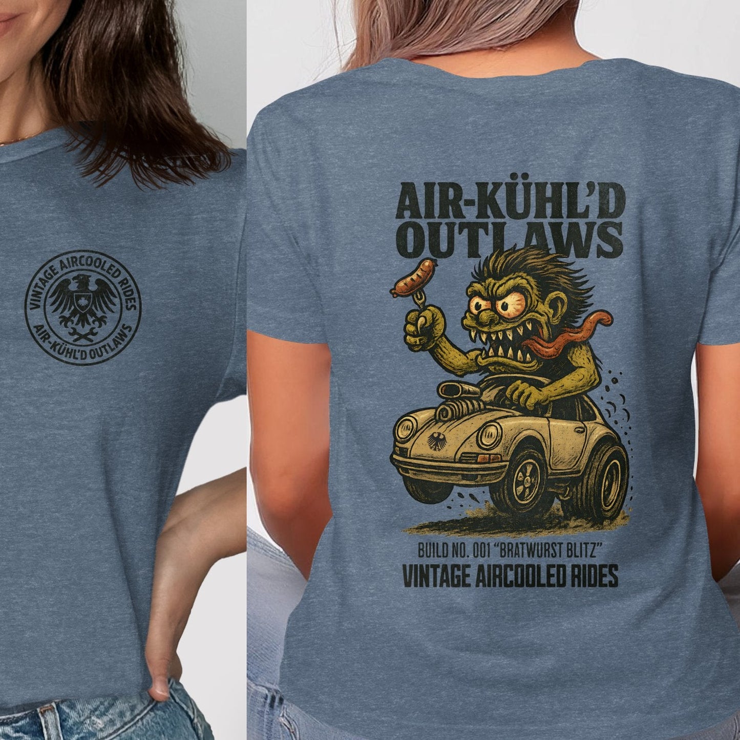 Vintage Aircooled Rides Air-Kühl'd Outlaws T-Shirt product