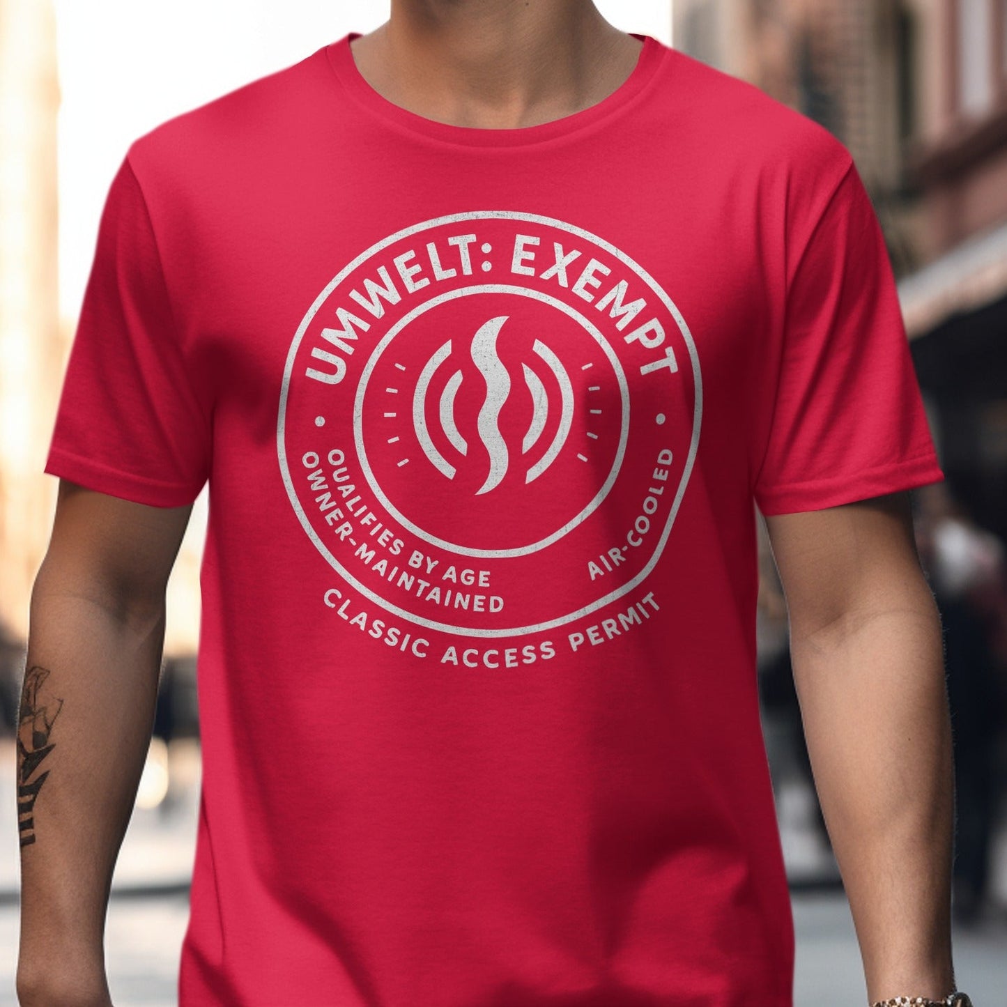 Umwelt Exempt Classic Access Permit T-shirt product type