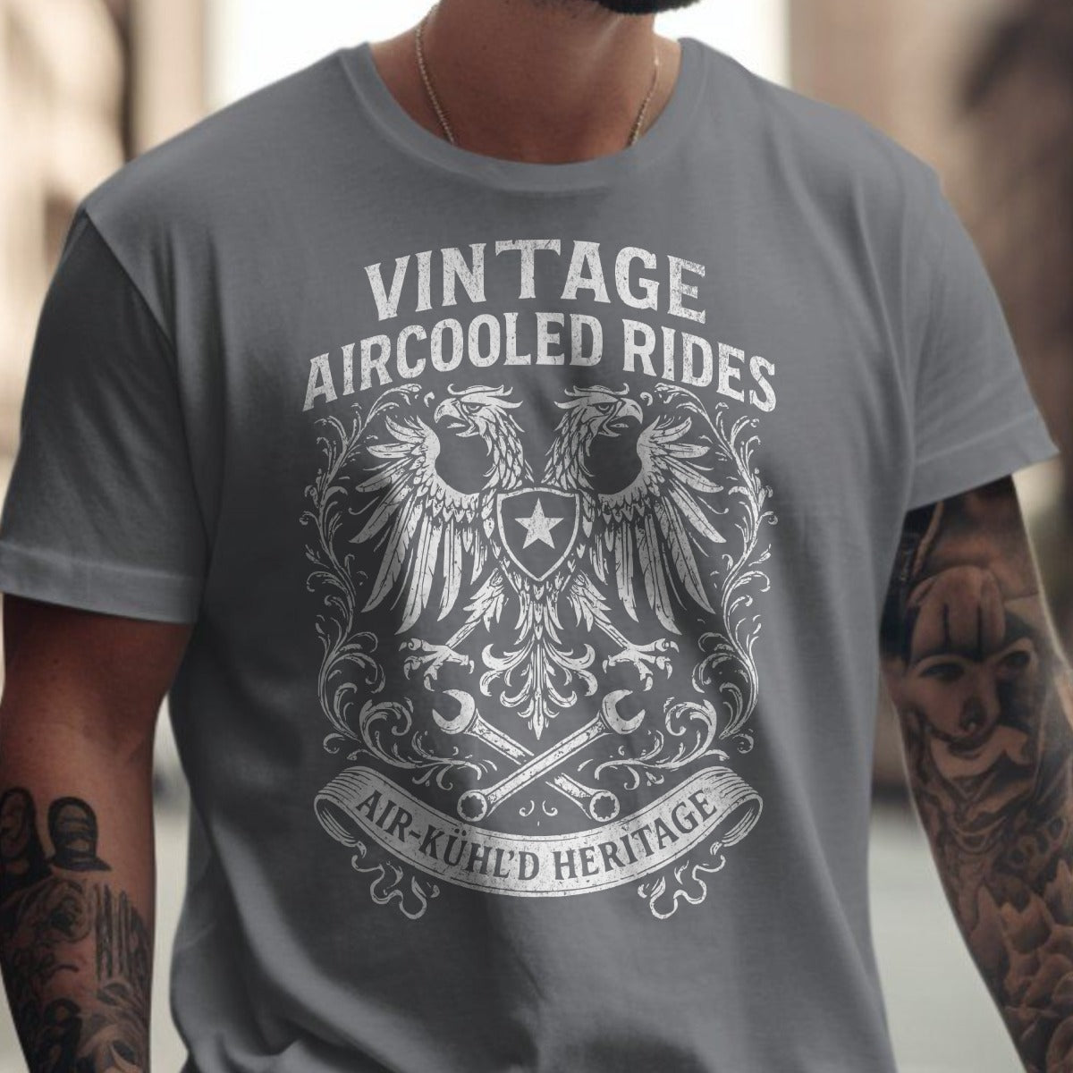 Vintage Aircooled Rides Air-Kuhled Heritage T-Shirt