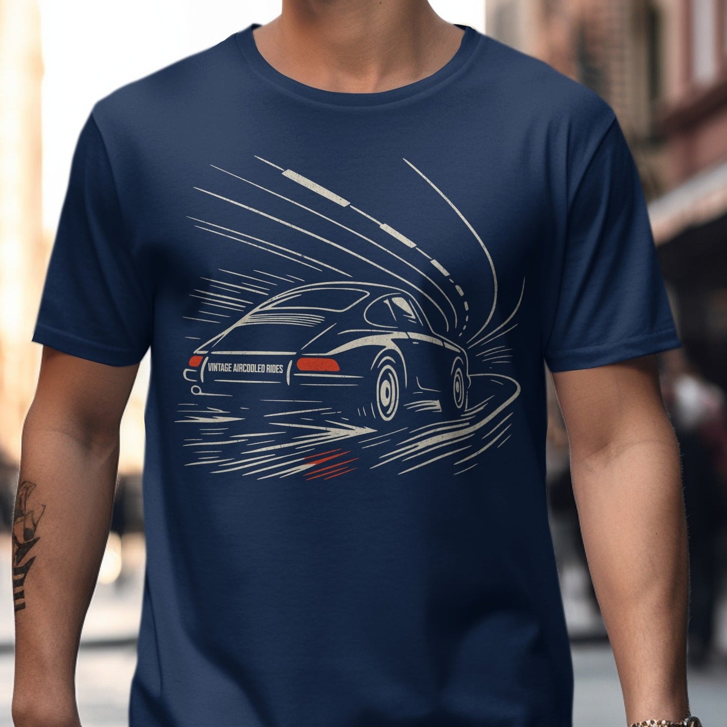 Classic Retro Racing Car Graphic Tee product