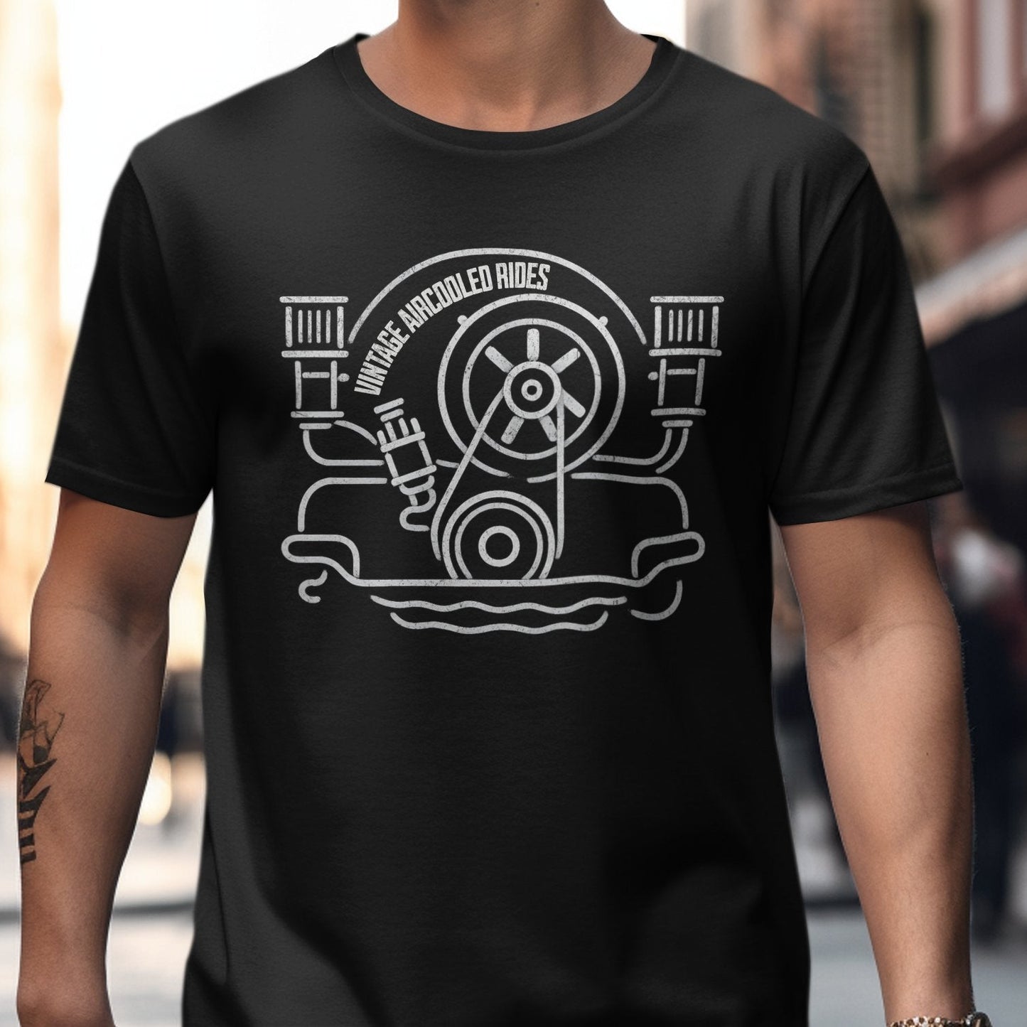 Unique Aircooled Rides Graphic Tee Shirt product type